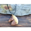 Głowa konia z drewna śliwy/Horse head made of plum wood
